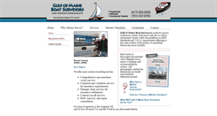 Desktop Screenshot of gulfofmaineboatsurveyors.com